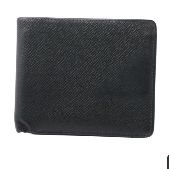 Louis Vuitton Tiaga Black Bi fold leather Wallet GUC - Picture 1 of 7